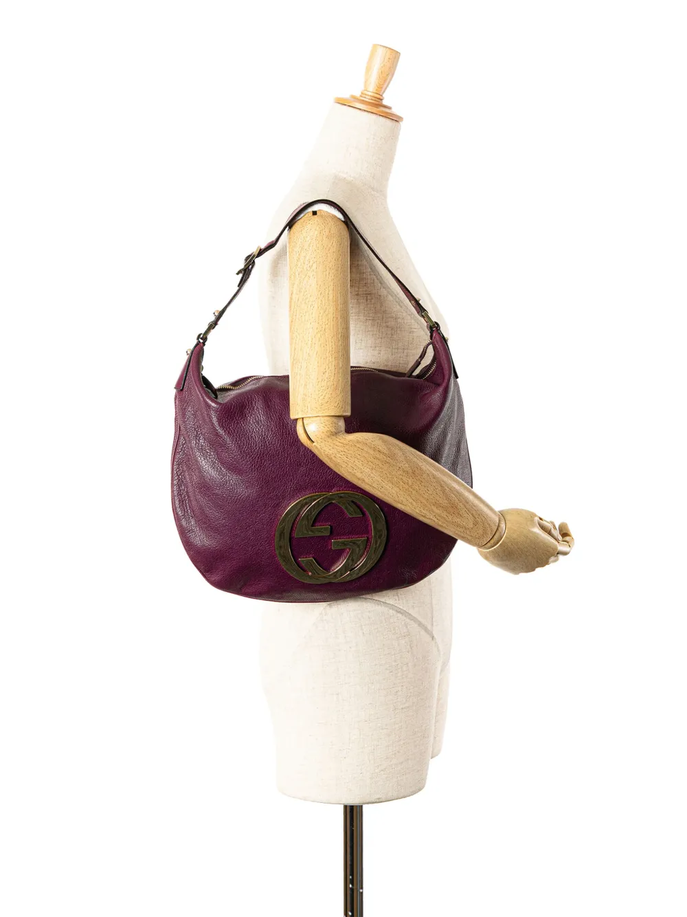 Gucci Pre-Owned 2000-2015 Leather Interlocking G Blondie hobo bag | Pre-Owned | Image 2