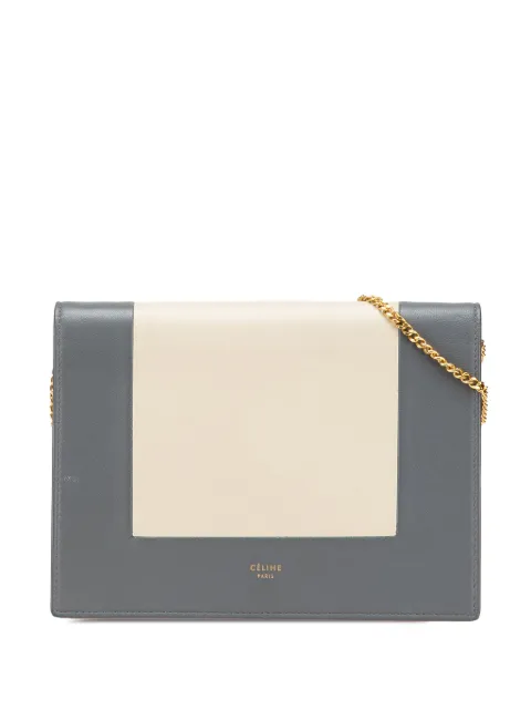 Céline Pre-Owned 2017 Leather Frame Wallet on Chain crossbody bag