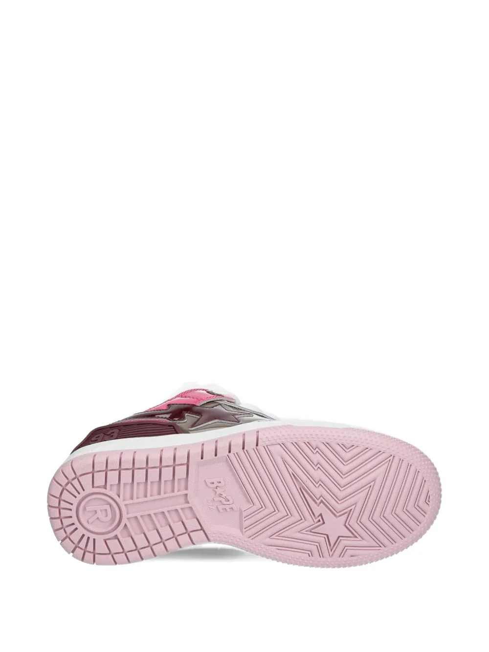 A Bathing Ape Star-patch Sneakers In Multi