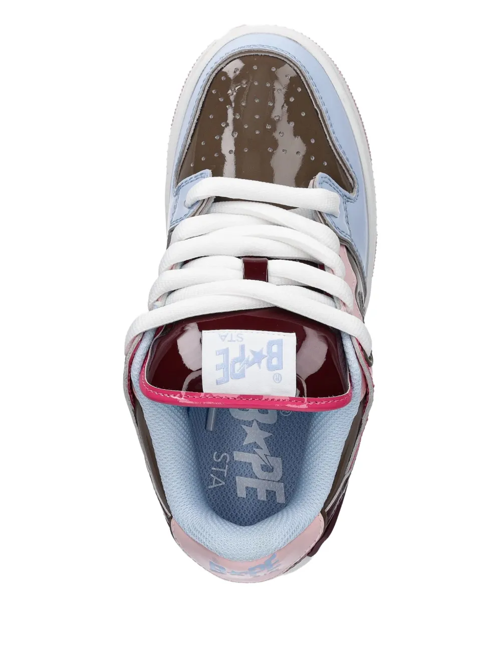 A Bathing Ape Star-patch Sneakers In Multi