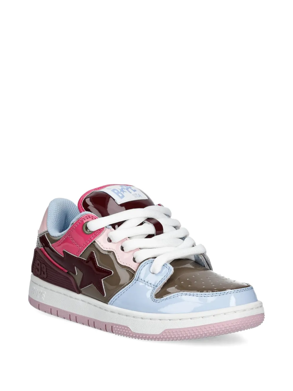 A Bathing Ape Star-patch Sneakers In Multi