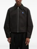 Ader Error logo-patch zip-up jacket - Black
