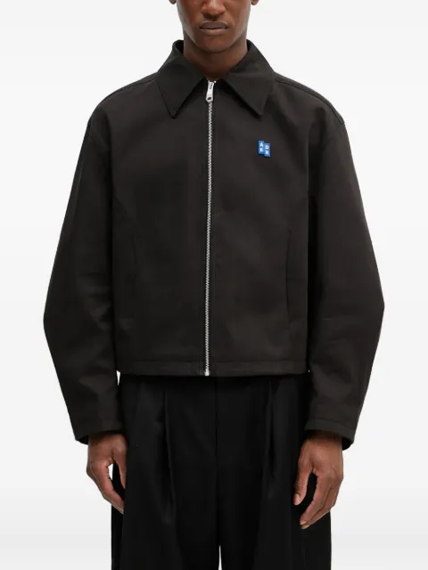 Ader Error logo-patch zip-up jacket