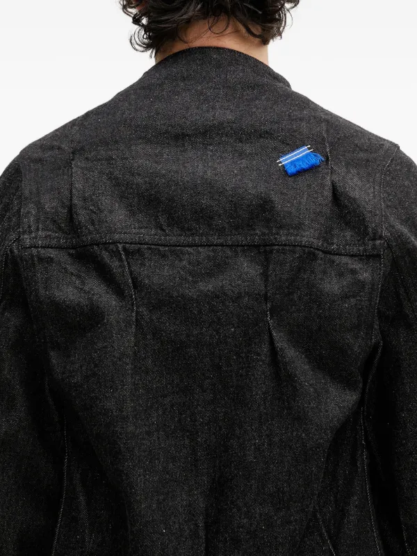 Ader Error ジップアップ デニムジャケット | ブラック | FARFETCH JP