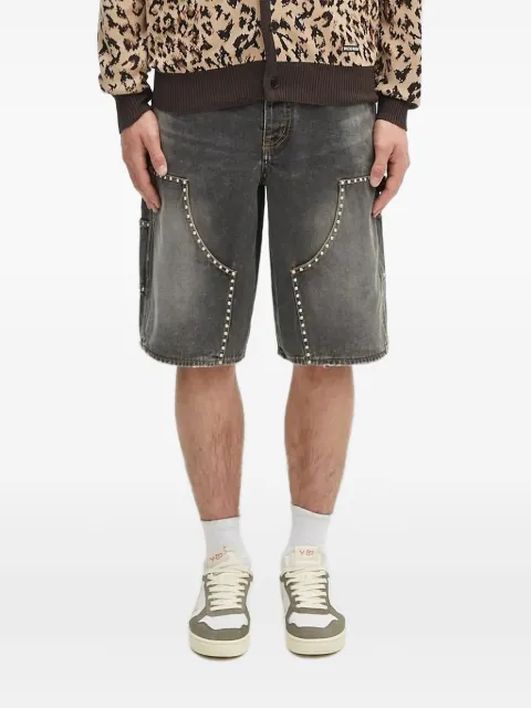 A BATHING APE® studded denim shorts