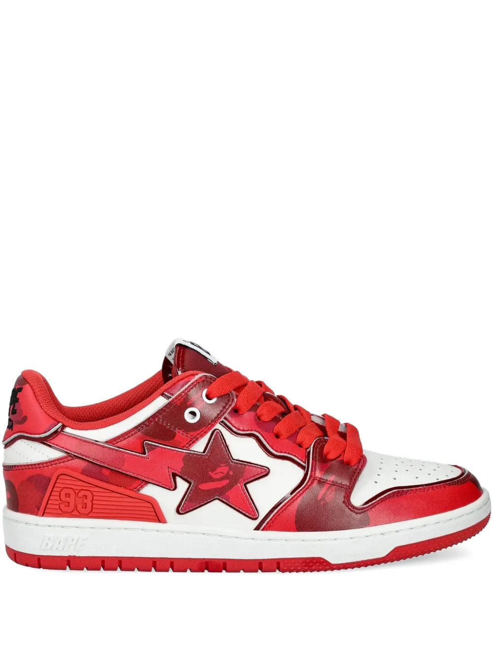 A BATHING APE Star-93 sneakers Rood