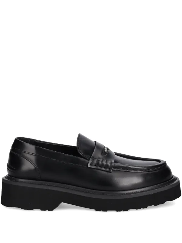 Kenzo レザー ペニーローファー | ブラック | FARFETCH JP