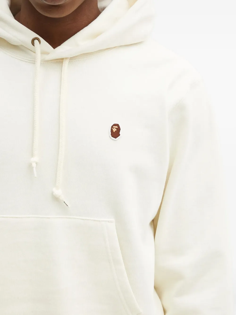 A BATHING APE Hoodie met geborduurd logo Wit