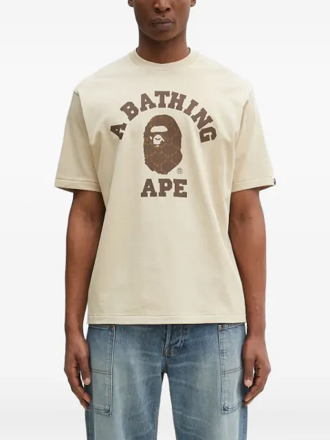 A BATHING APE® College logo-print T-shirt
