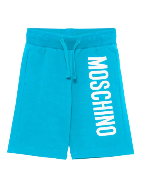 Moschino Kids شورت برباط وطبعة شعار الماركة