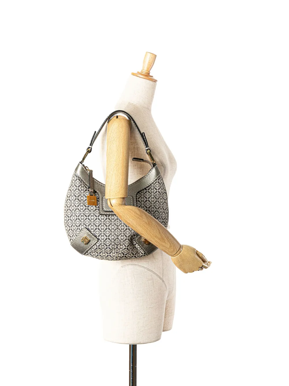 Pre-owned Loewe 2007 Anagram Canvas New Road Hobo Bag