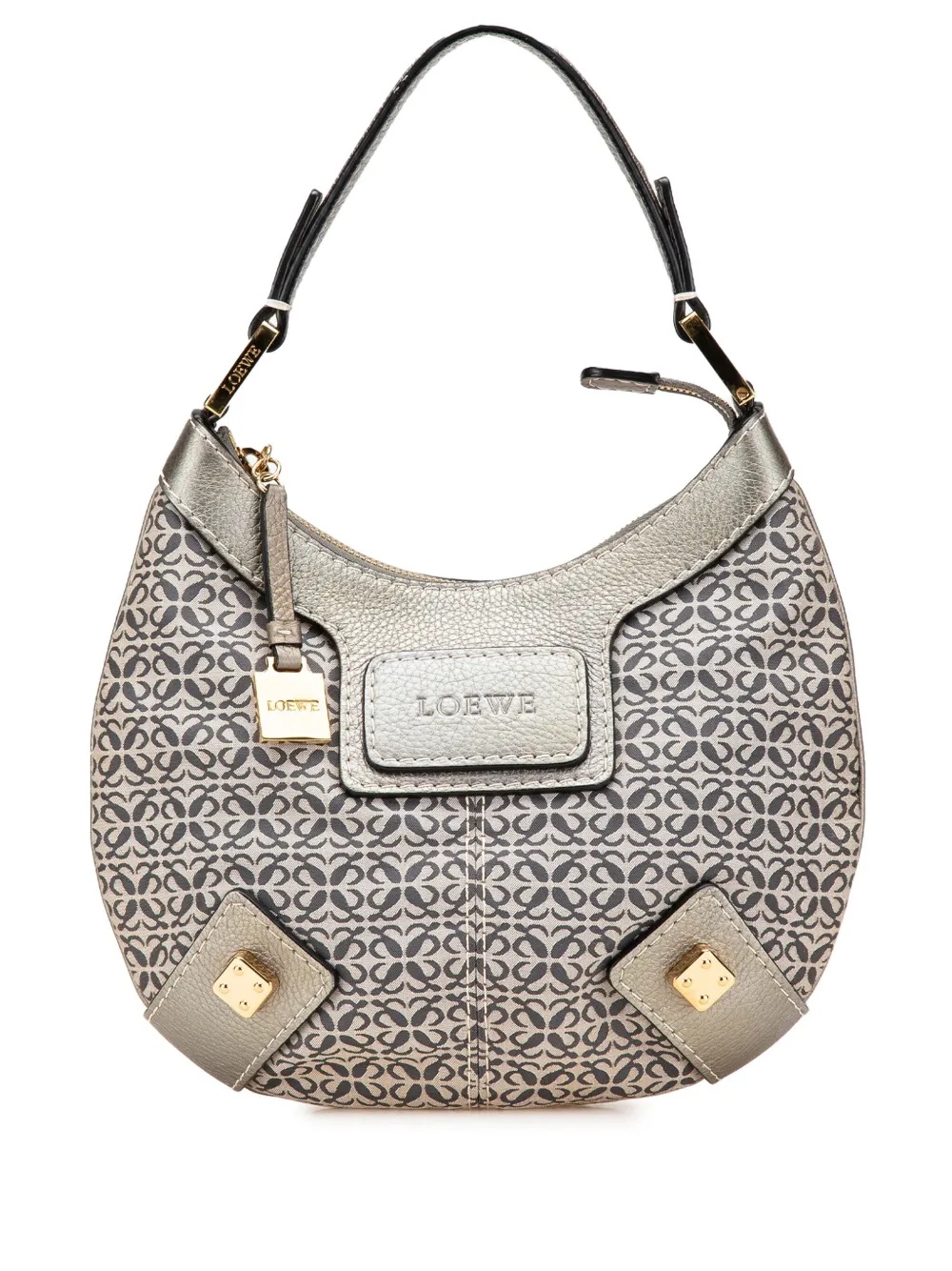 Pre-owned Loewe 2007 Anagram Canvas New Road Hobo Bag