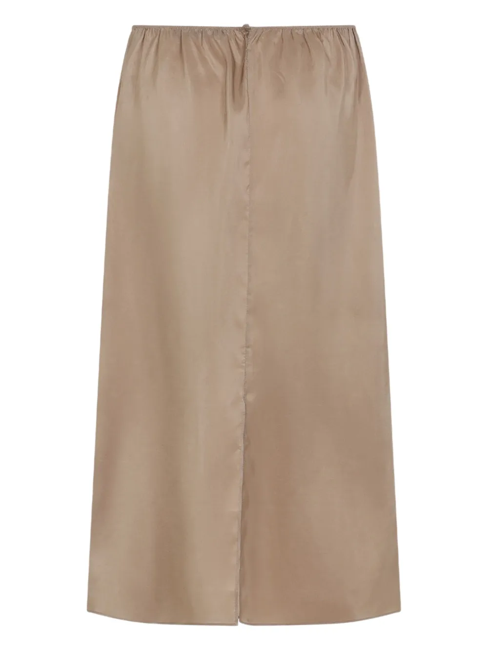silk midi skirt