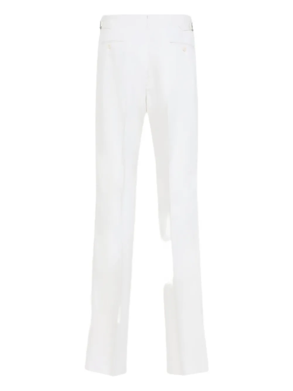 Ralph Lauren Purple Label High waist plooibroek Wit