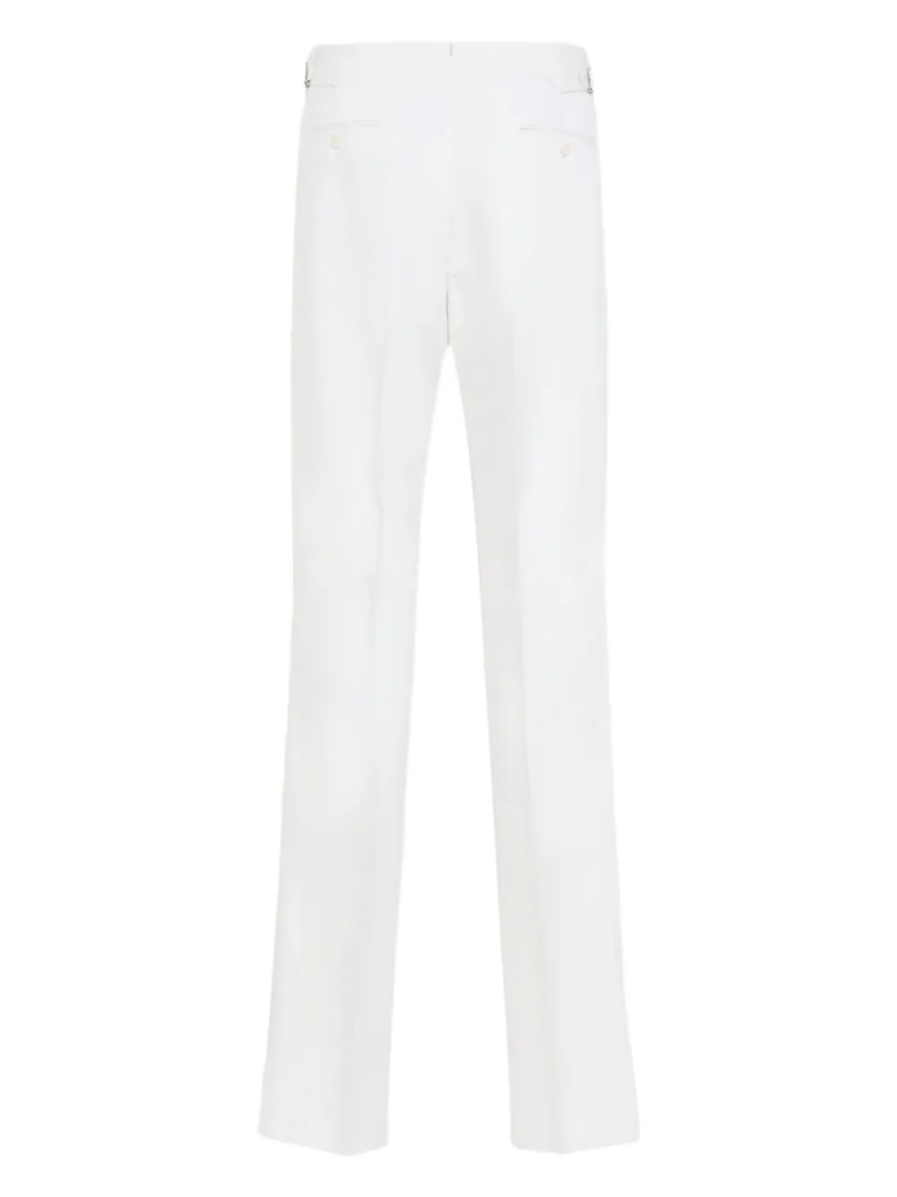 Ralph Lauren Purple Label High waist plooibroek - Wit