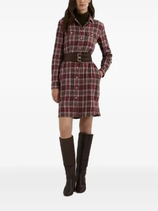 ralph lauren plaid shirt dress Cotton-Blend Panelled classic (Straight point) Polo Ralph Lauren Plaid Shirt
