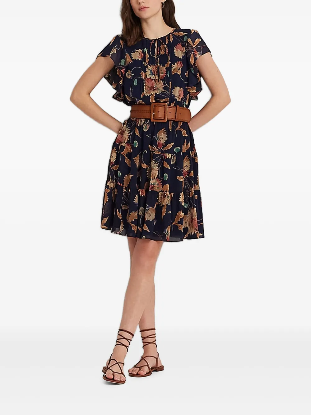 floral-print dress