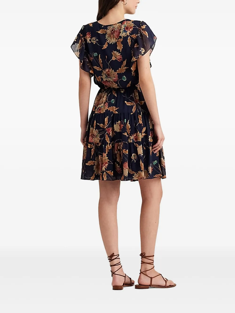 Lauren Ralph Lauren Jurk met bloemenprint - Blauw