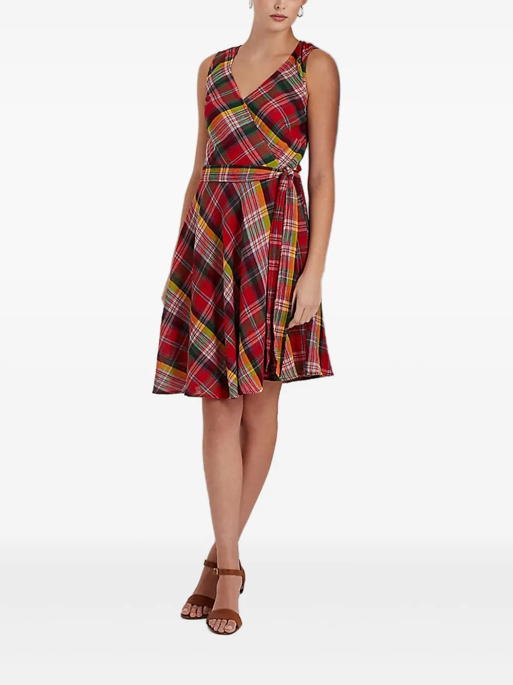 Lauren Ralph Lauren Jurk met ceintuur Roze