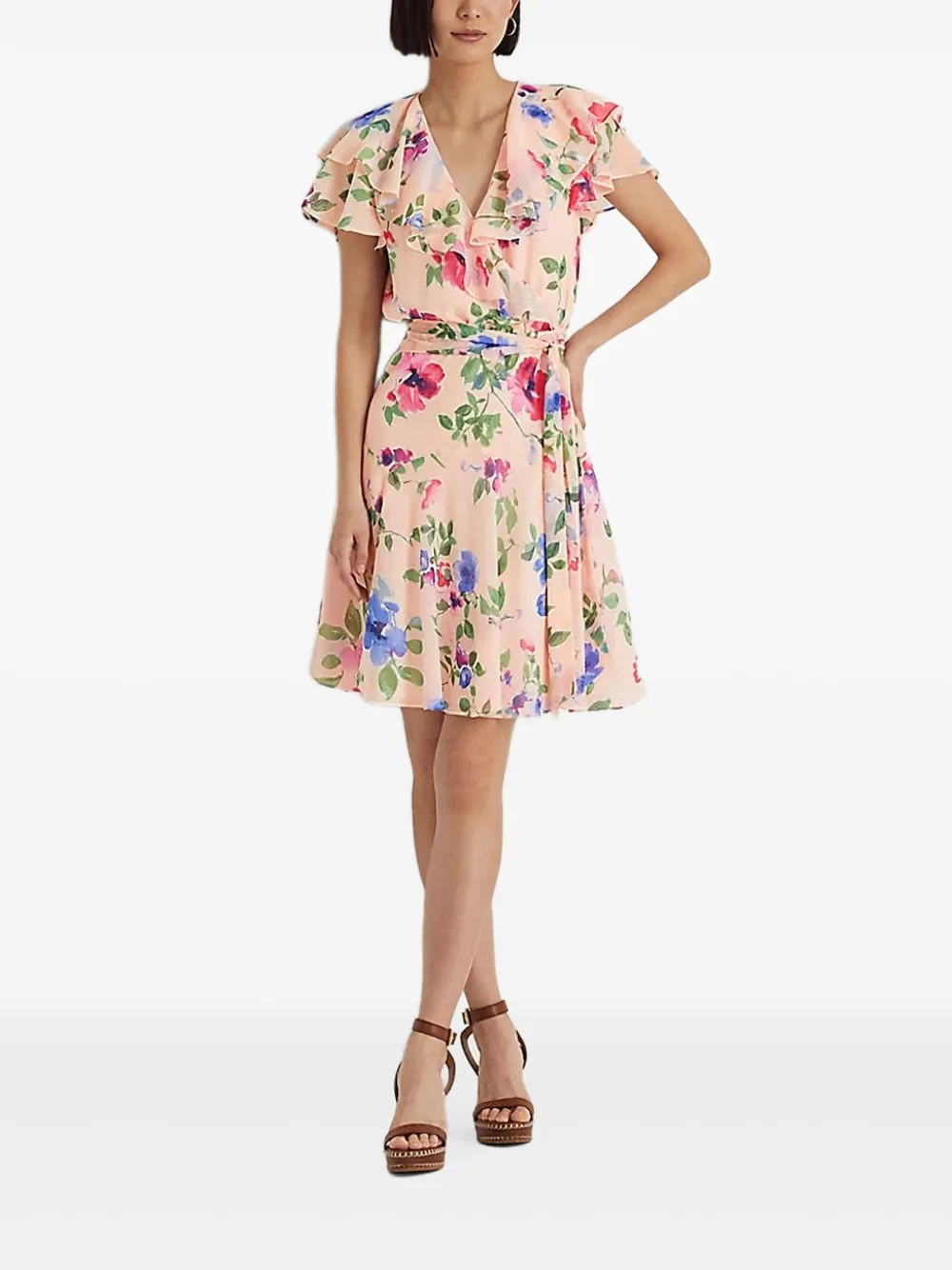 floral-print dress