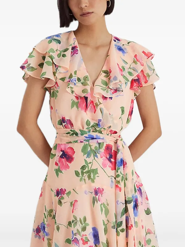 Lauren Ralph Lauren floral-print Dress | Pink | FARFETCH