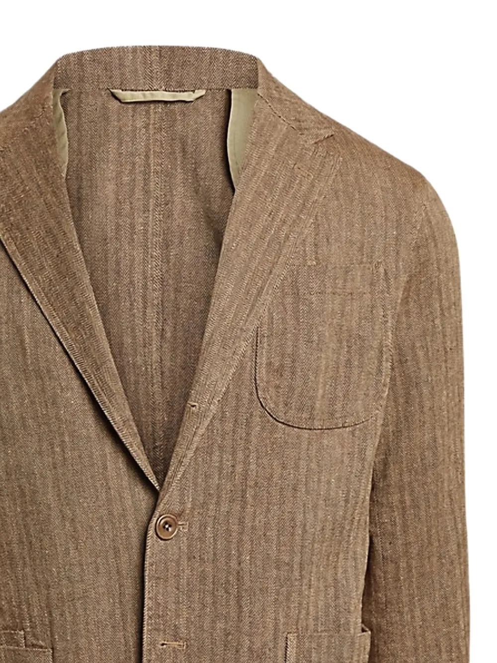 Polo Ralph Lauren Single-breasted Blazer In Brown