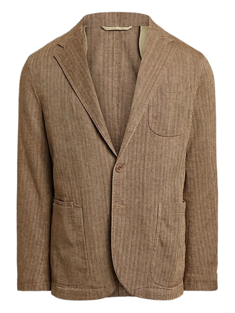Polo Ralph Lauren Single-breasted Blazer In Brown