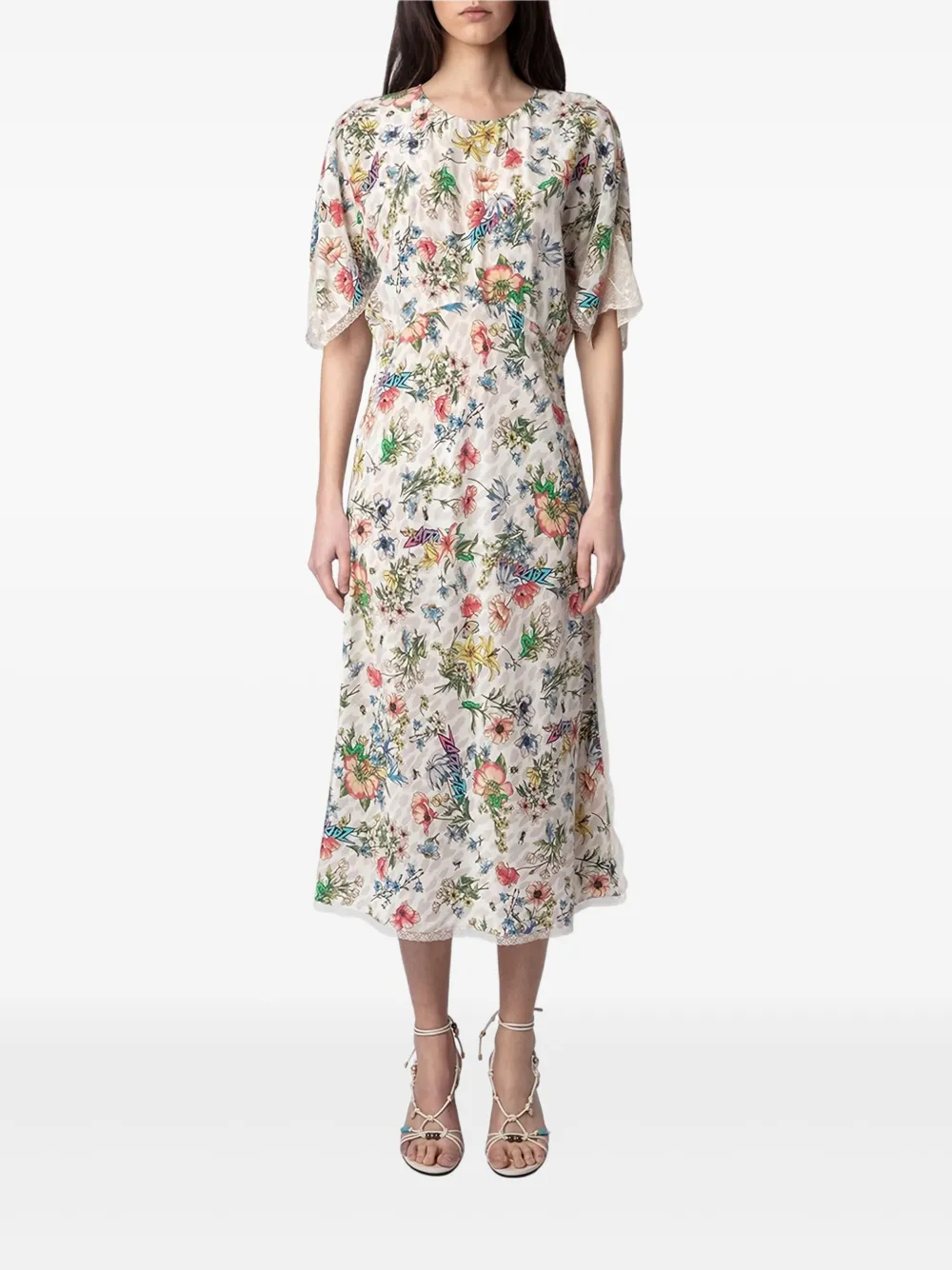 Zadig&Voltaire floral print midi dress