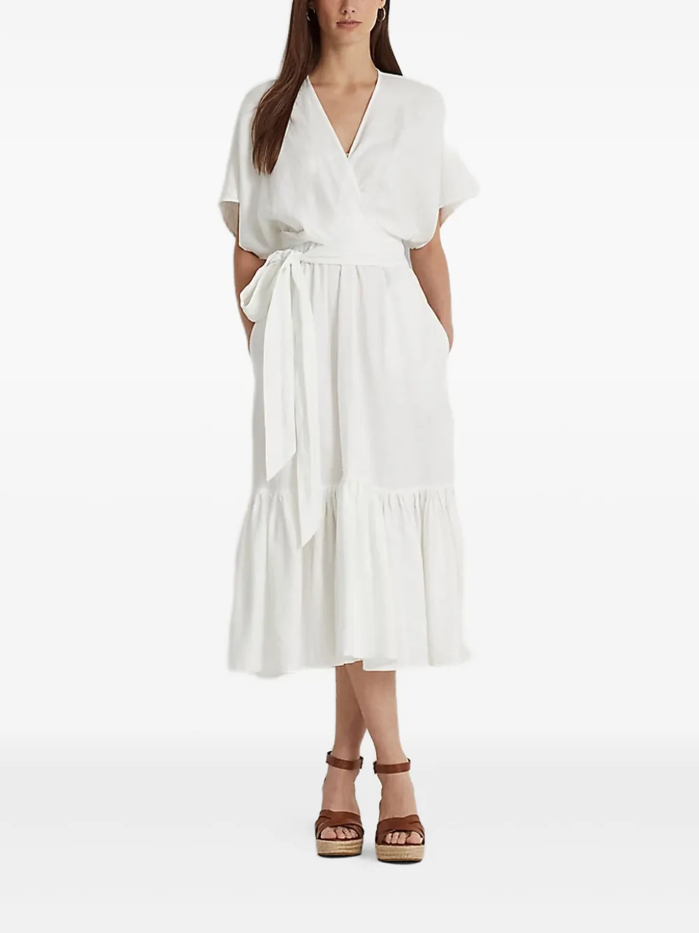 linen midi dress