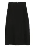 Kristensen Du Nord A-line cotton midi skirt - Black