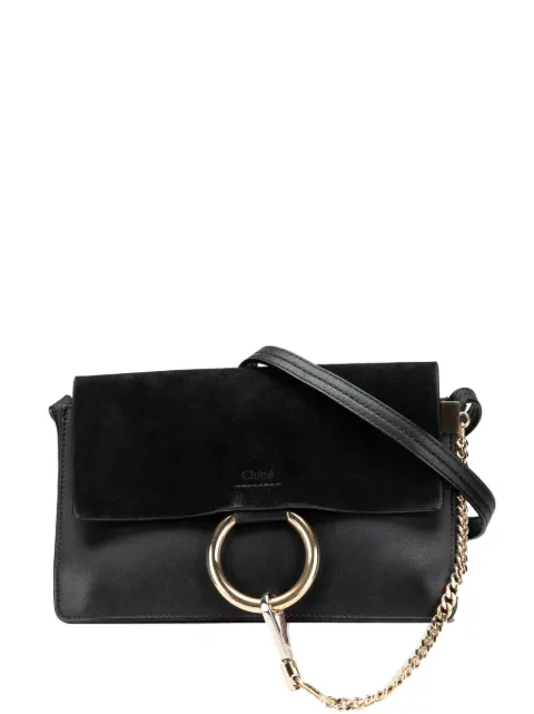 Chloé Pre-Owned 2016 Small Suede and Calfskin Faye crossbody bag