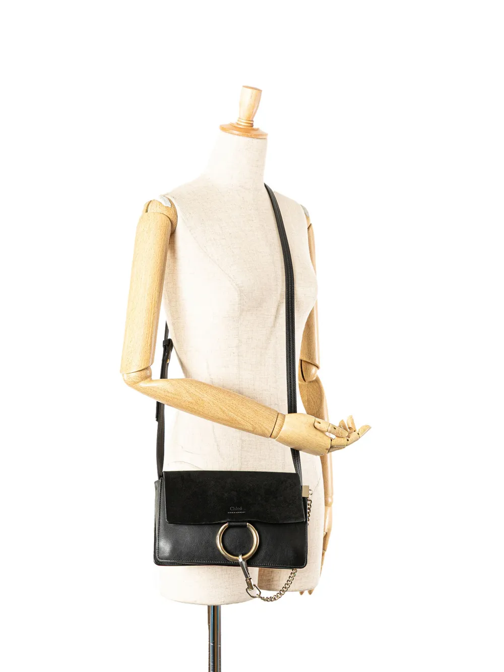 Chloé Pre-Owned 2016 Small Suede and Calfskin Faye crossbody bag | Pre-Owned | Image 2