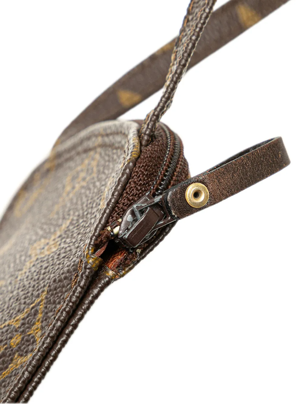 Pre-owned Louis Vuitton 1994 Monogram Pochette Secret Passport Holder Crossbody Bag