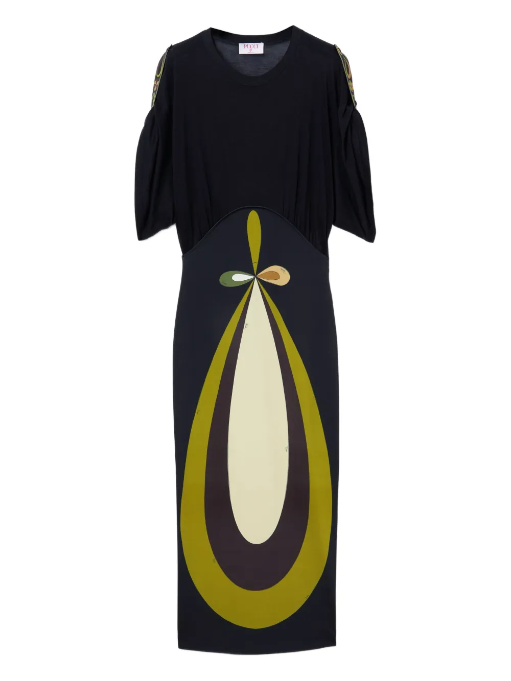 PUCCI graphic-print maxi dress | Black | Image 1