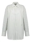 Saint Laurent striped cotton shirt - Grey