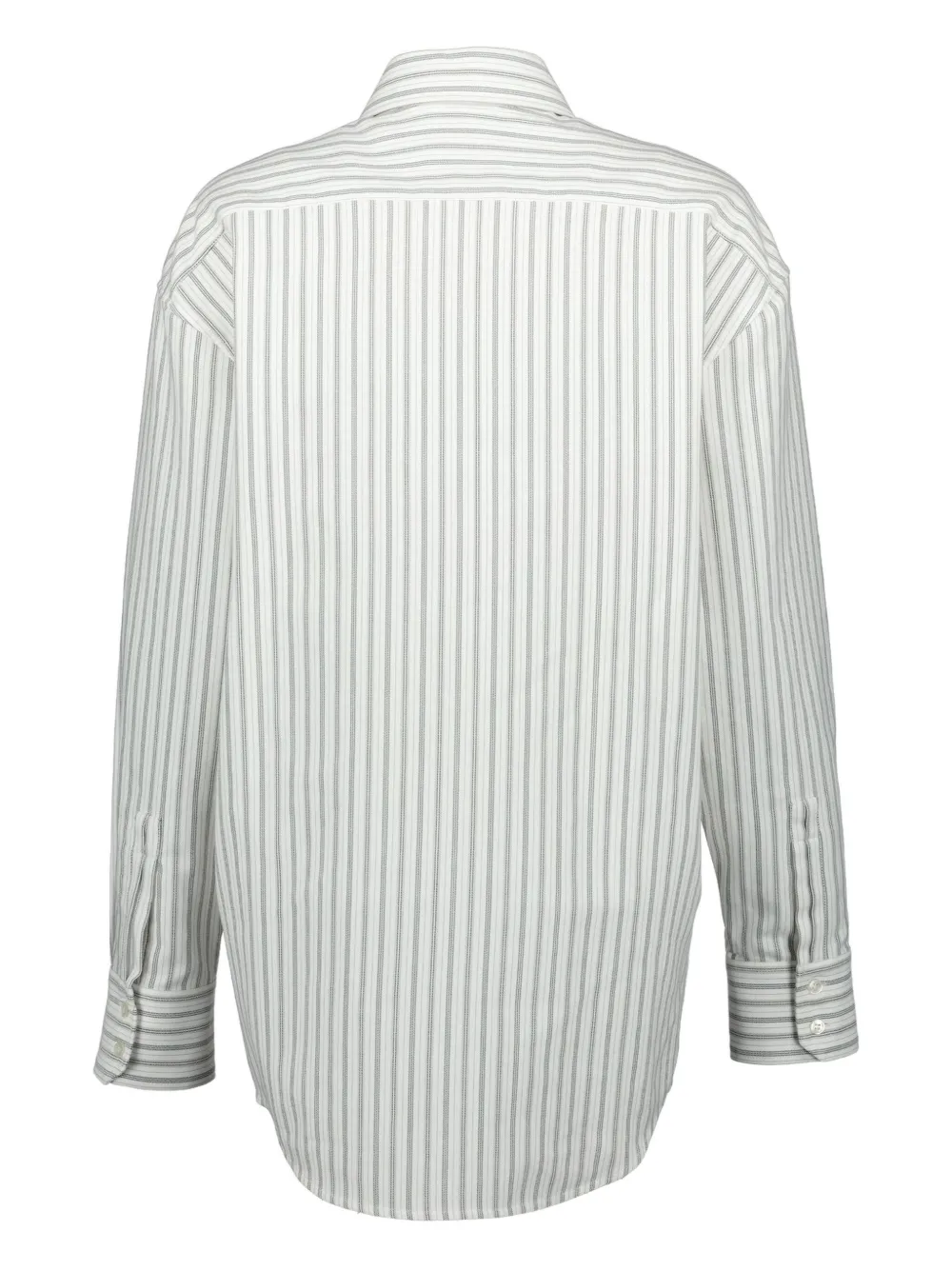 Saint Laurent striped cotton shirt Grijs