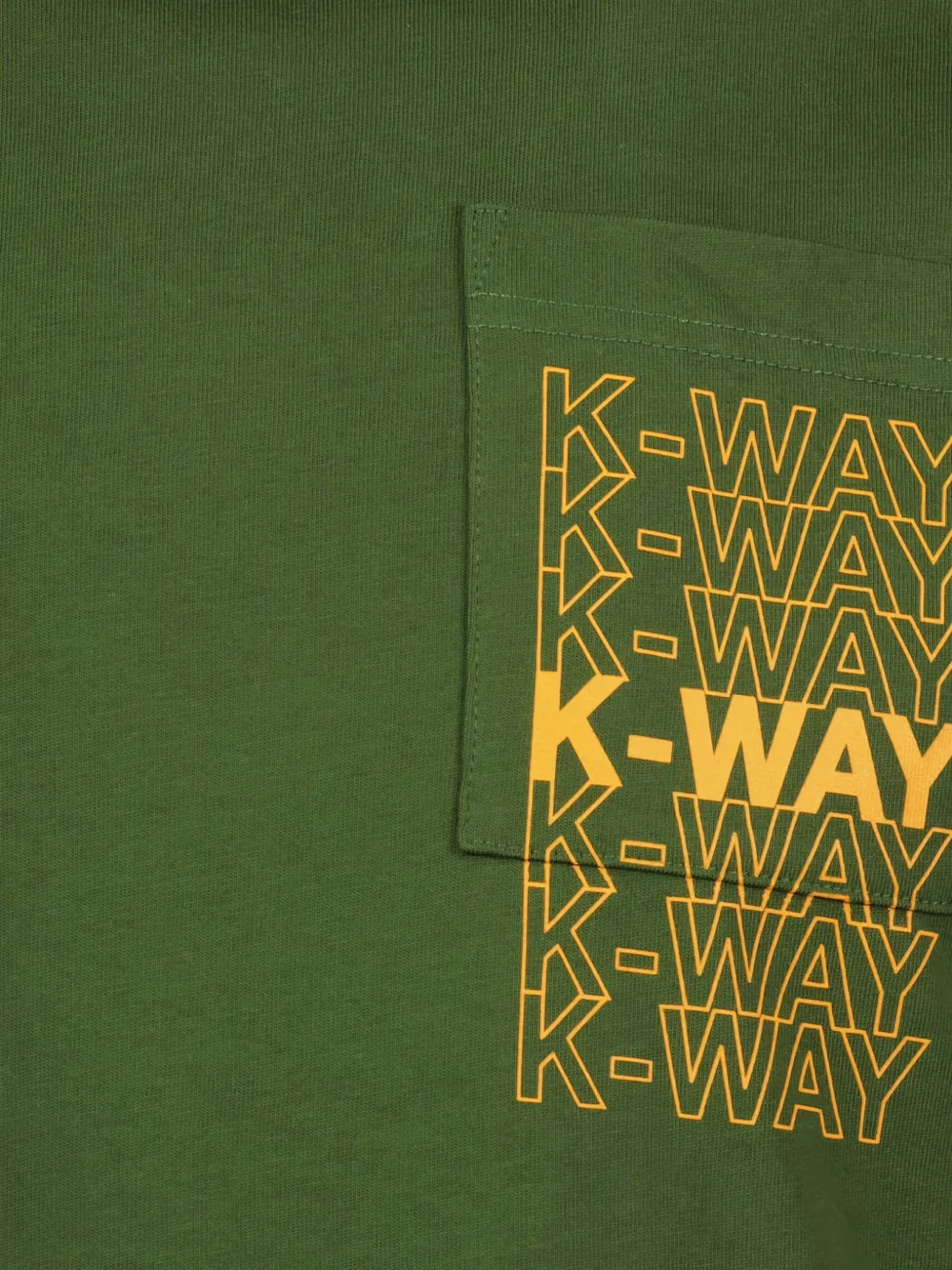 K-Way T-shirt met logoprint Groen
