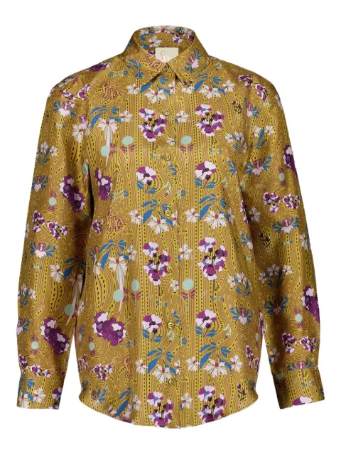 PAULA floral-print button-up shirt