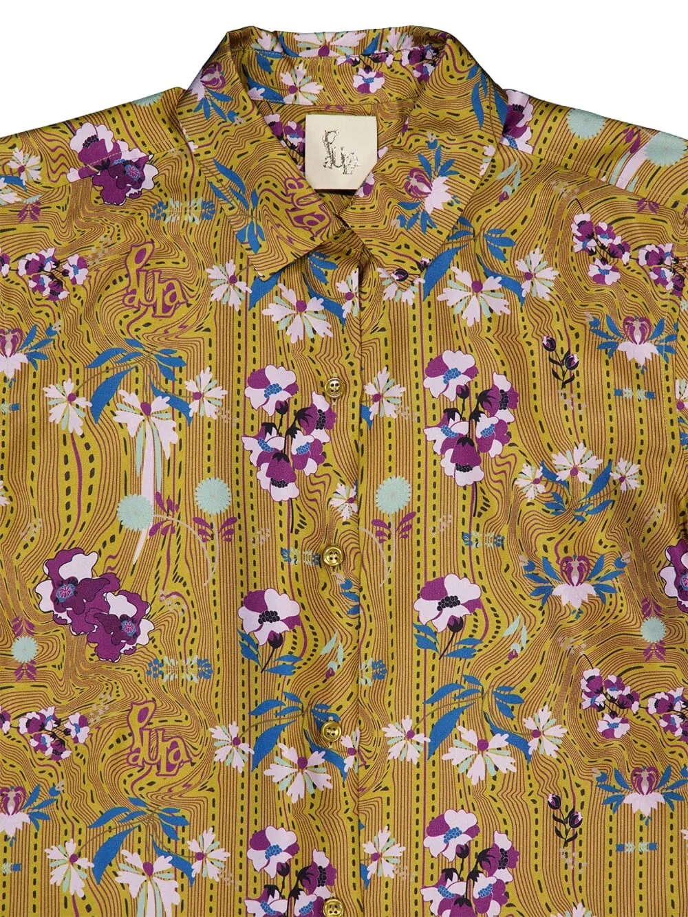 PAULA Blouse met bloemenprint Geel