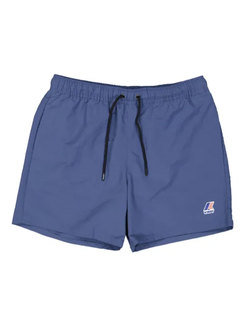K-Way logo-embroidered swim shorts