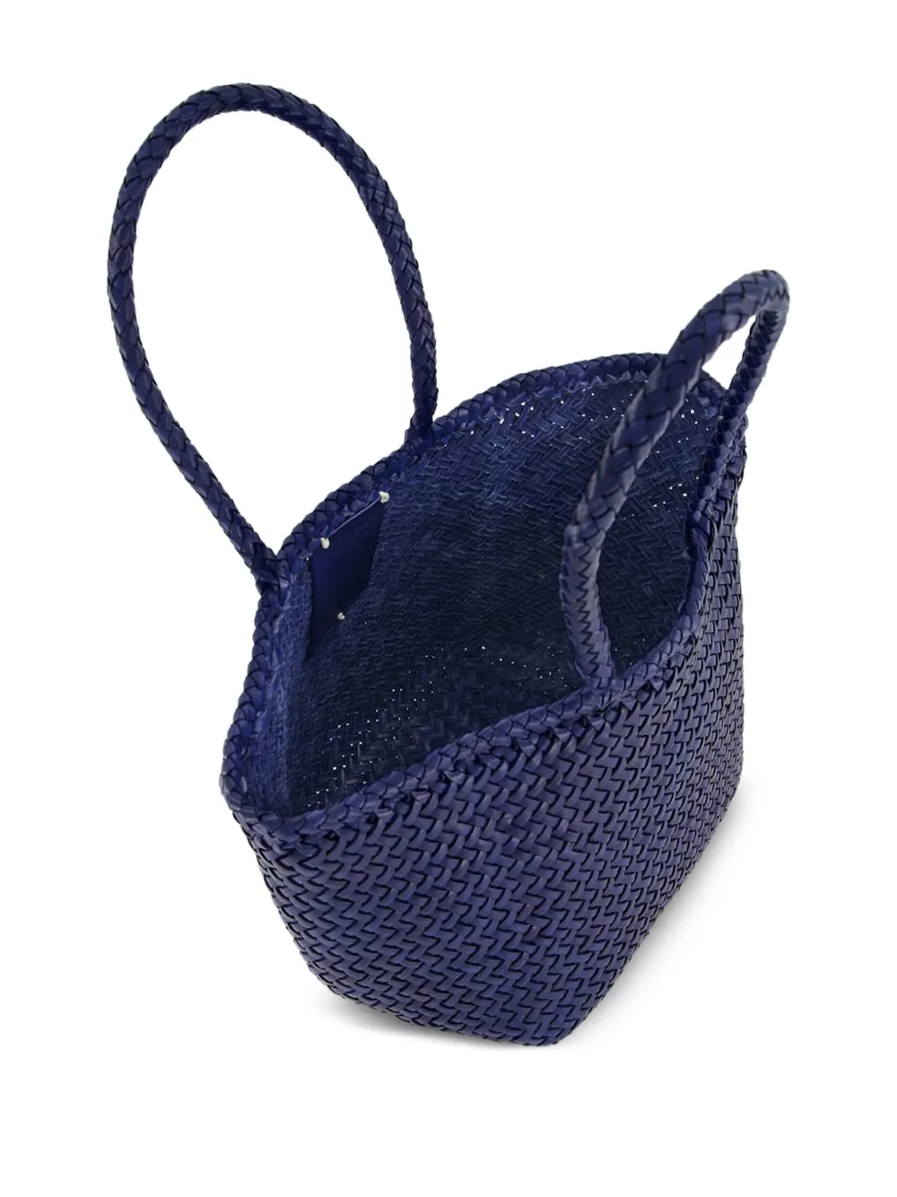 DRAGON DIFFUSION Grace kleine geweven leren shopper Blauw