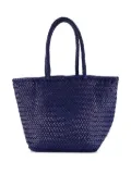 DRAGON DIFFUSION small Grace leather woven tote bag - Blue