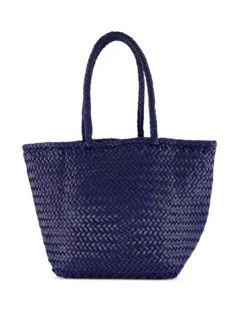 DRAGON DIFFUSION small Grace leather woven tote bag