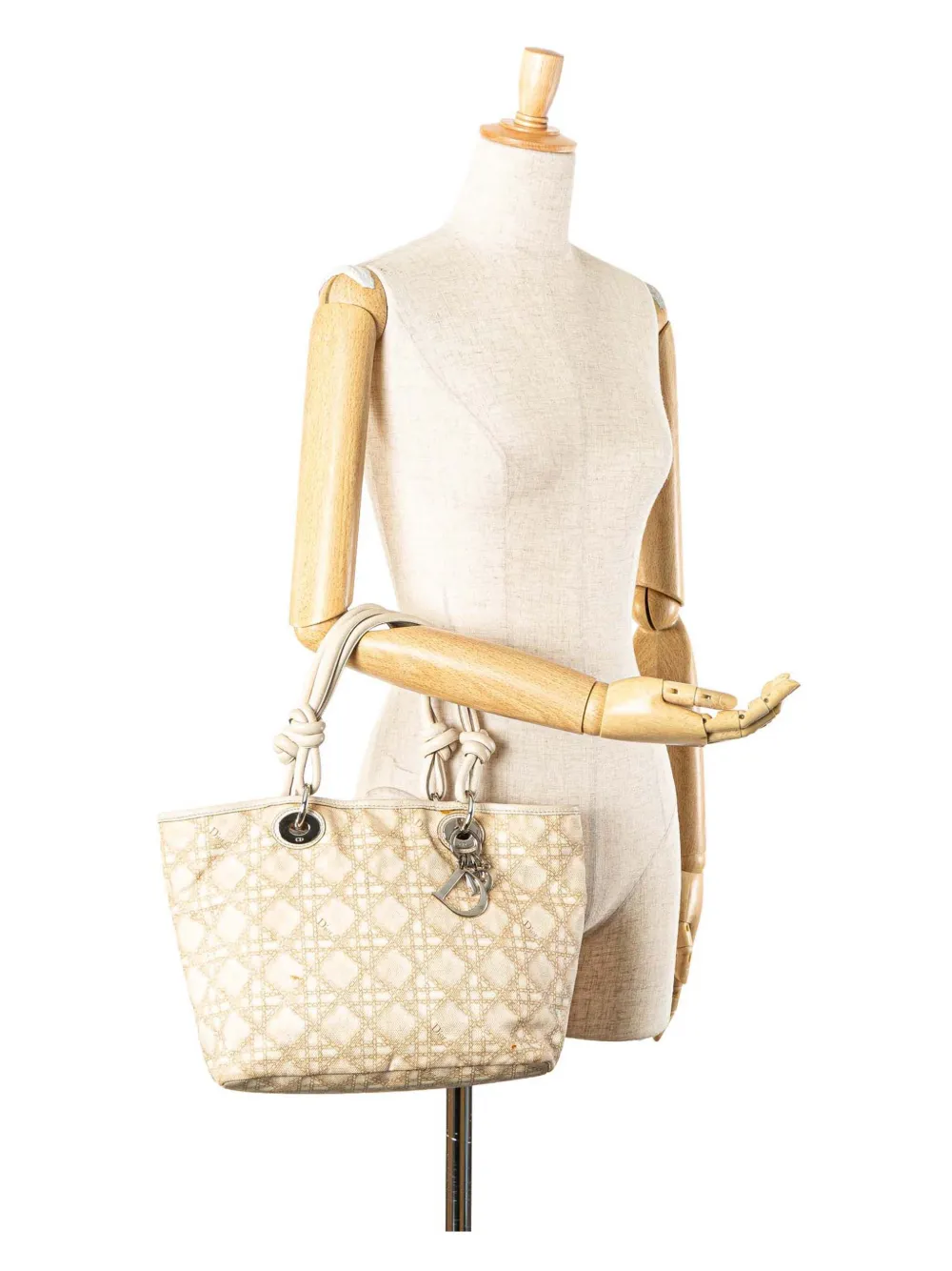 Christian Dior Pre-Owned 2008 Coated Canvas Cannage Print Cherie tote bag | Pre-Owned | Image 2