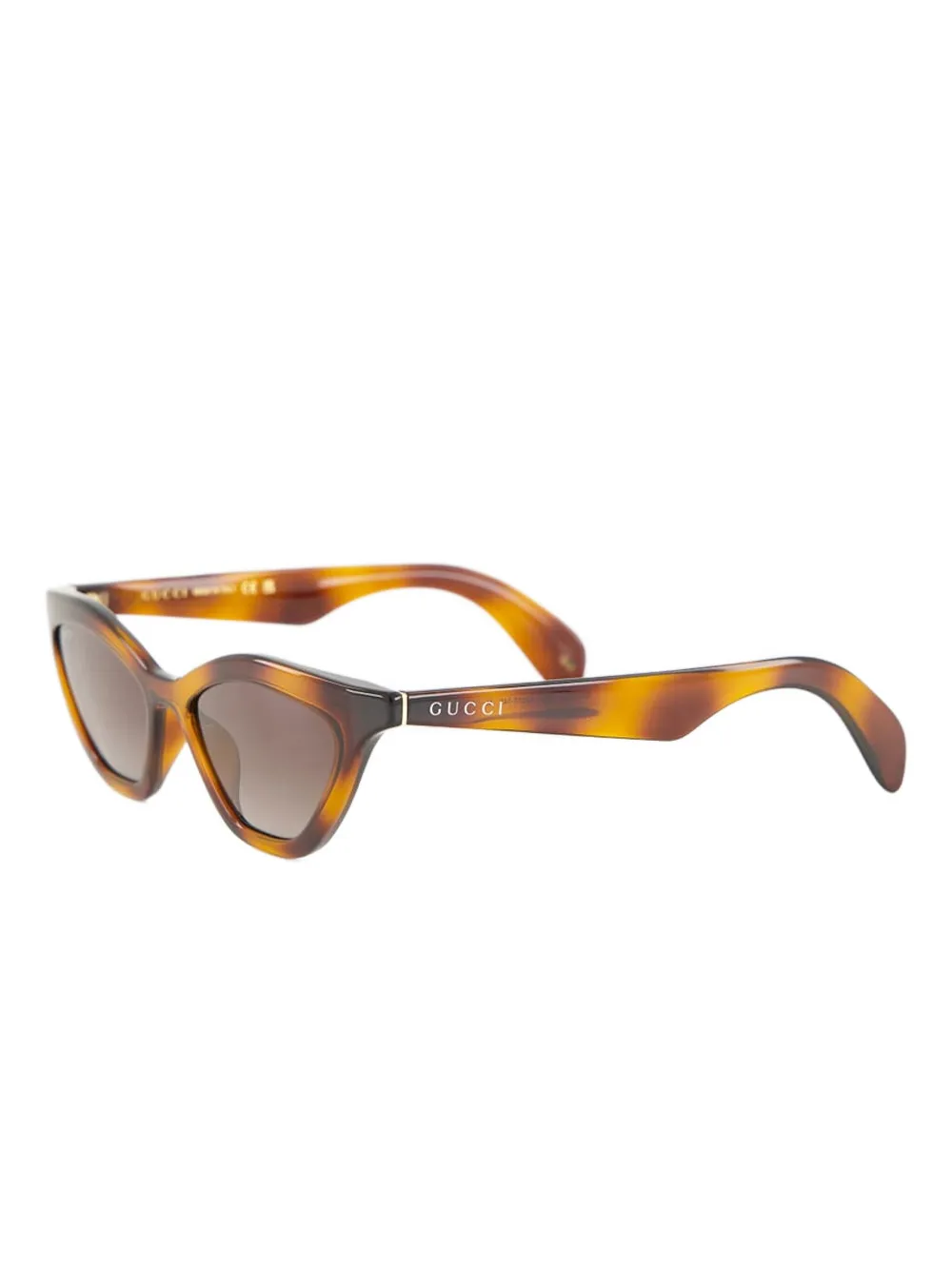 Gucci Eyewear Zonnebril met cat-eye montuur Bruin