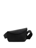 Alexander McQueen asymmetrical flap shoulder bag - Black