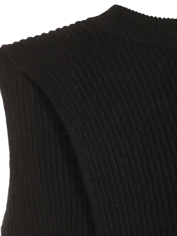 ジルサンダー　ニット　ノースリーブ JIL SANDER ジルサンダー ノースリーブニットトップス サックスブルー