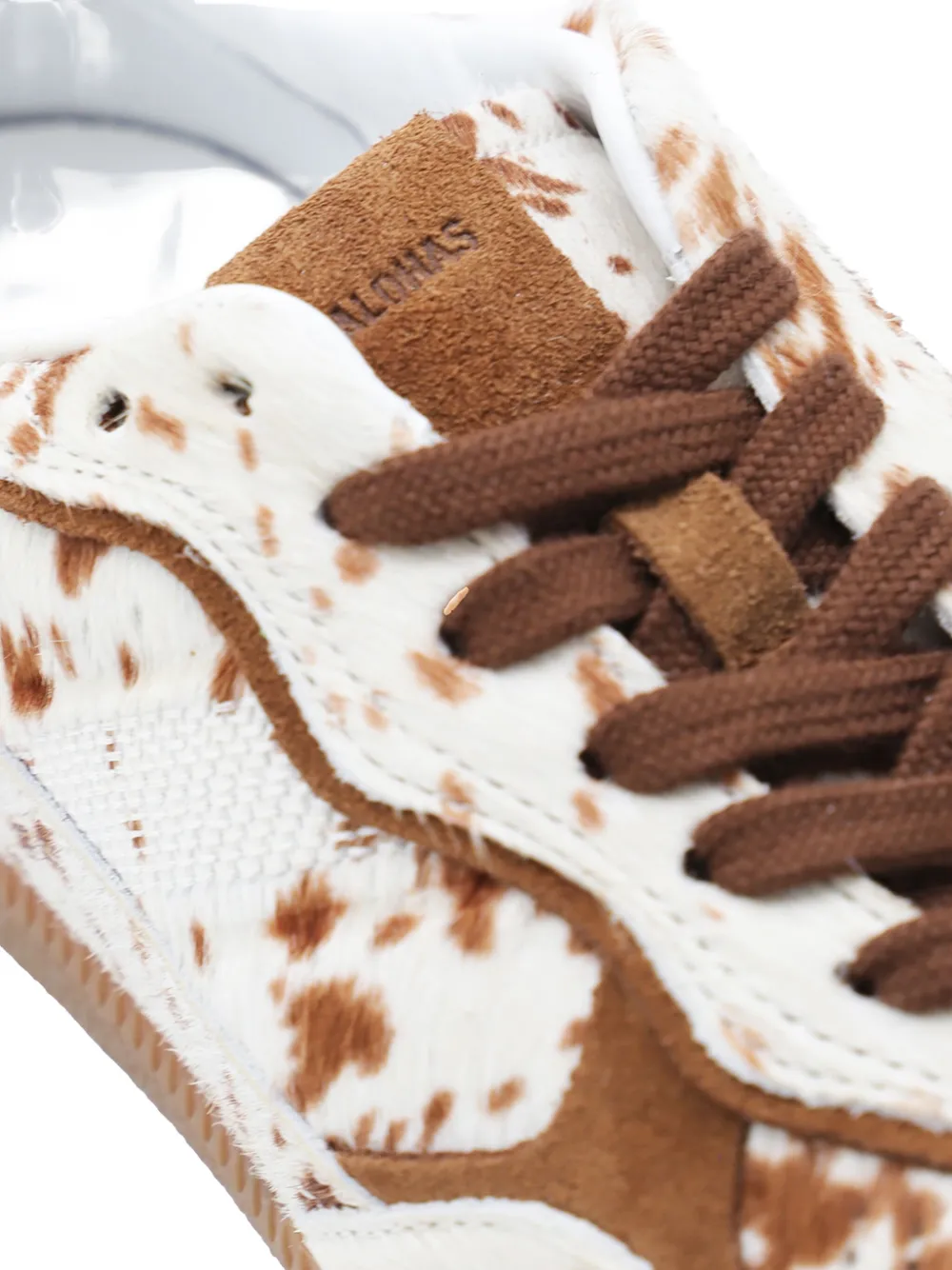 Alohas 'tb.490' Brown Low Top Sneakers With Embossed Logo On The Side And Perforated Details In Brown