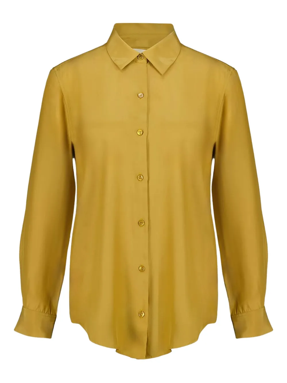 Paula Long-sleeve Button-fastening Shirt In Green