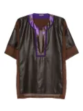 Bottega Veneta Pre-Owned 2010s panelled blouse - Brown